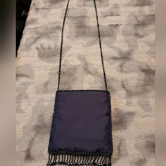 Blue & Silver Beaded Bag - Picture 3 of 7